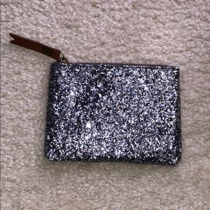 Madewell Sequin Leather Zip Pouch